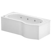 Aztec P - Shape Bath 1700mm x 850mm Whirlpool Bath RH - Choose Options