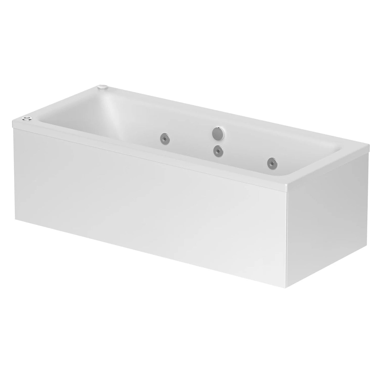 Vandal 1700 x 750mm Double Ended Whirlpool Bath - Choose Options